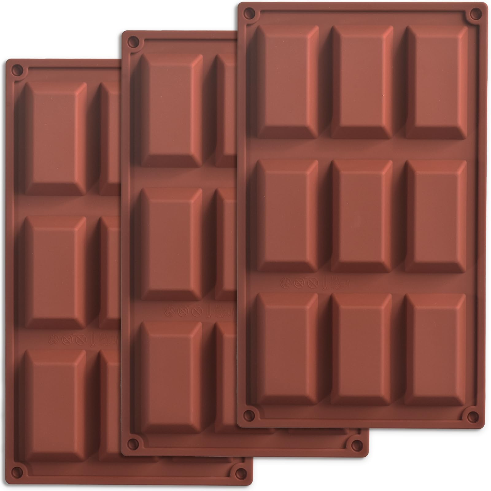 Amazon.com: ionEgg 9 Cavities Trapezoid Blocks Silicone Mold, Food